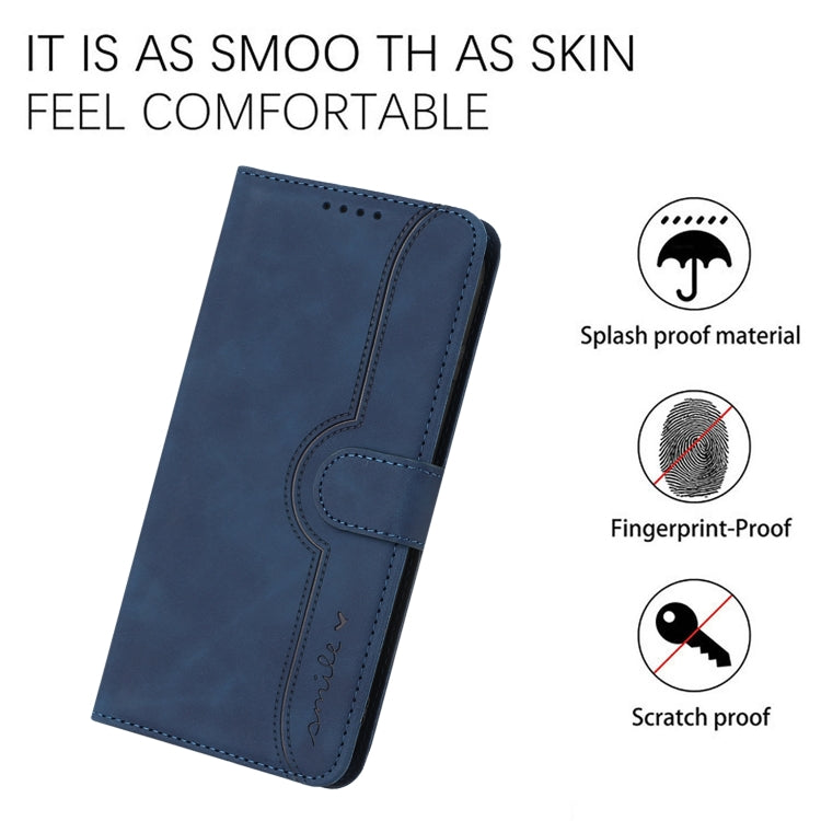 For Google Pixel 9 Heart Pattern Skin Feel Leather Phone Case(Royal Blue) - Google Cases by buy2fix | Online Shopping UK | buy2fix