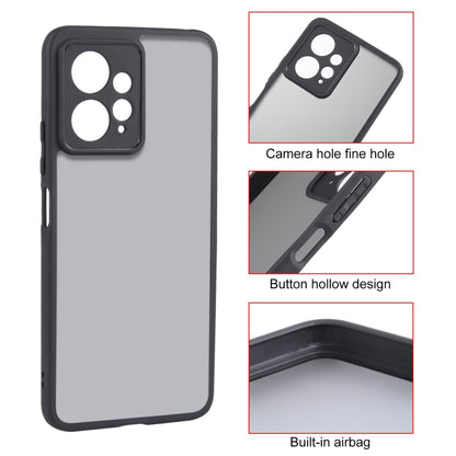 For Xiaomi Redmi Note 12 4G Fine Pore Matte Black TPU + PC Phone Case - Xiaomi Cases by buy2fix | Online Shopping UK | buy2fix