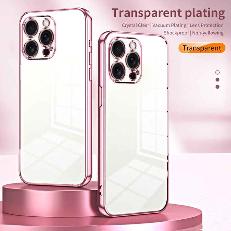 For iPhone 16 Pro Max Transparent Plating Fine Hole Phone Case(Transparent) - iPhone 16 Pro Max Cases by buy2fix | Online Shopping UK | buy2fix