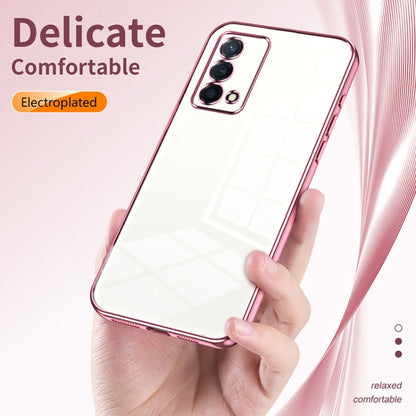 For OPPO K9 Transparent Plating Fine Hole Phone Case(Gold) - OPPO Cases by buy2fix | Online Shopping UK | buy2fix