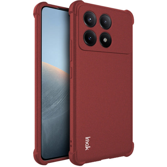 For Xiaomi Redmi K70 5G / K70 Pro 5G imak Shockproof Airbag TPU Phone Case(Matte Red) - Xiaomi Cases by imak | Online Shopping UK | buy2fix