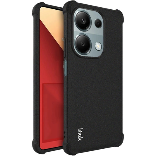 For Xiaomi Poco M6 Pro/Redmi Note13 Pro 4G Global imak Shockproof Airbag TPU Phone Case(Matte Black) - Xiaomi Cases by imak | Online Shopping UK | buy2fix