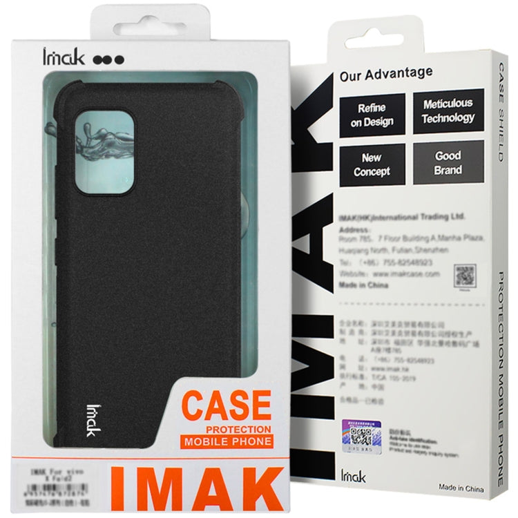 For Xiaomi Redmi Turbo3 5G imak Shockproof Airbag TPU Phone Case(Matte Red) - Xiaomi Cases by imak | Online Shopping UK | buy2fix