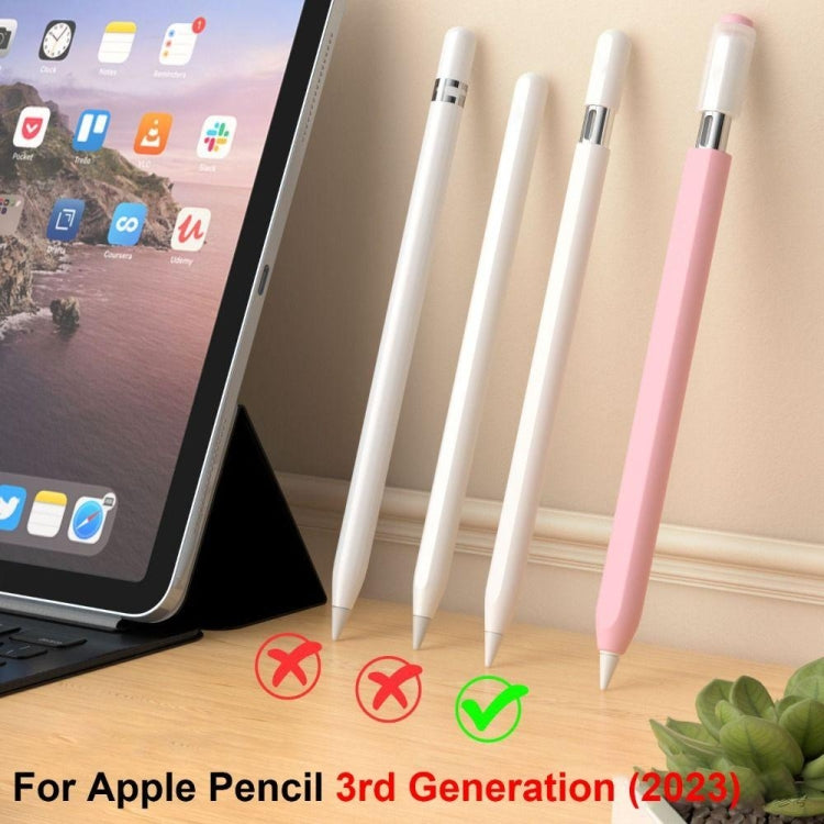 For Apple Pencil (USB-C) Jelly Silicone Stylus Pen Protective Cover(Grey) - Pencil Accessories by buy2fix | Online Shopping UK | buy2fix