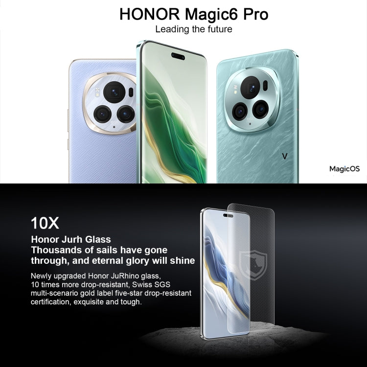 Honor Magic6 Pro, 12GB+256GB,  6.8 inch Magic OS 8.0 Snapdragon 8 Gen 3 Octa Core up to 3.3GHz, Network: 5G, OTG, NFC, Support Google Play(Purple) - Honor by Huawei | Online Shopping UK | buy2fix