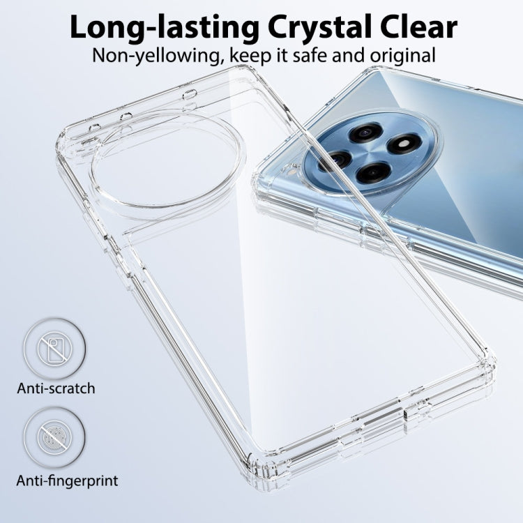 For OnePlus Ace 3 / 12R 5G Scratchproof Acrylic TPU Phone Case(Transparent) - OnePlus Cases by buy2fix | Online Shopping UK | buy2fix