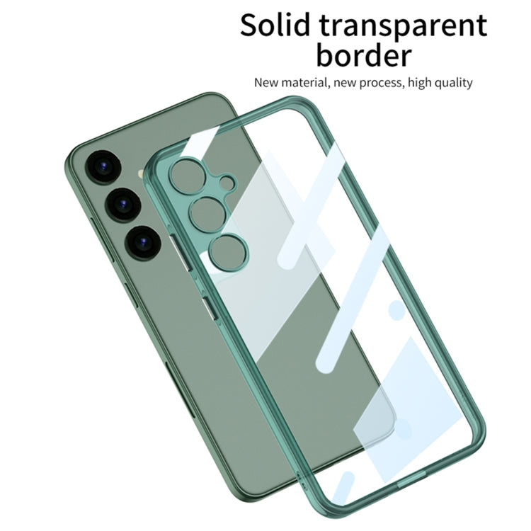 For Samsung Galaxy S24+ 5G GKK Space Frame Transparent PC + TPU Phone Case(Transparent Green) - Galaxy S24+ 5G Cases by GKK | Online Shopping UK | buy2fix