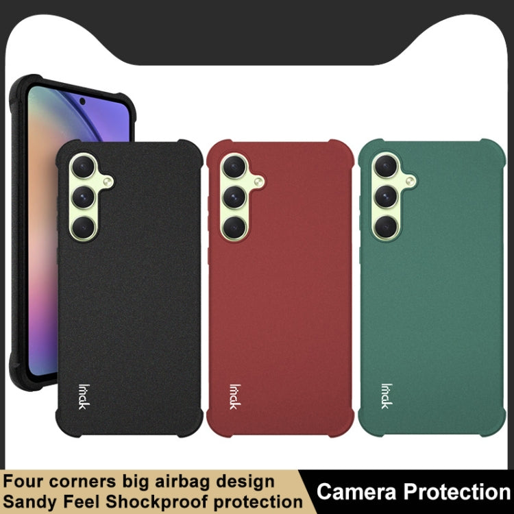 For Samsung Galaxy A55 5G imak Shockproof Airbag TPU Phone Case(Matte Black) - Galaxy Phone Cases by imak | Online Shopping UK | buy2fix