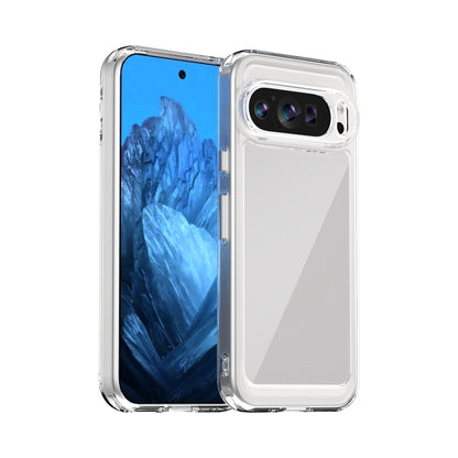 For Google Pixel 9 Colorful Series Acrylic Hybrid TPU Phone Case(Transparent) - Google Cases by buy2fix | Online Shopping UK | buy2fix