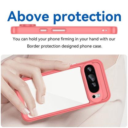 For Google Pixel 9 Pro XL Colorful Series Acrylic Hybrid TPU Phone Case(Red) - Google Cases by buy2fix | Online Shopping UK | buy2fix