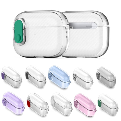 For AirPods 3 DUX DUCIS PECK Series Split Transparent Carbon Fiber Earphone Case(Pink) - For AirPods 3 by DUX DUCIS | Online Shopping UK | buy2fix