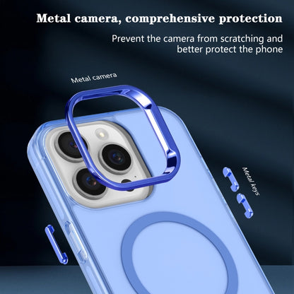 For iPhone 13 Pro Electroplated IMD Magsafe PC Hybrid TPU Phone Case(Blue) - iPhone 13 Pro Cases by buy2fix | Online Shopping UK | buy2fix