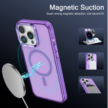 For iPhone 12 Electroplated IMD Magsafe PC Hybrid TPU Phone Case(Purple) - iPhone 12 / 12 Pro Cases by buy2fix | Online Shopping UK | buy2fix