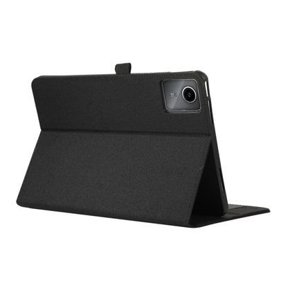 For Lenovo Tab M11 / Xiaoxin Pad 11 2024 Fabric Leather Tablet Case(Black) - Lenovo by buy2fix | Online Shopping UK | buy2fix