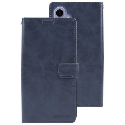 For Samsung Galaxy S24+ 5G GOOSPERY MANSOOR DIARY 9 Card Slots Leather Phone Case(Dark Blue) - Galaxy S24+ 5G Cases by GOOSPERY | Online Shopping UK | buy2fix