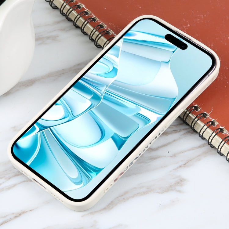 For iPhone 16 Astronaut Pattern Silicone Straight Edge Phone Case(Flying Astronaut-White) - iPhone 16 Cases by buy2fix | Online Shopping UK | buy2fix