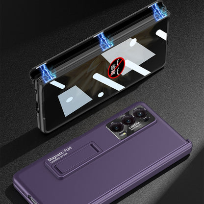 For Honor Magic V2 GKK Integrated Privacy Magnetic Folding Hinge All-inclusive Phone Case(Black) - Honor Cases by GKK | Online Shopping UK | buy2fix