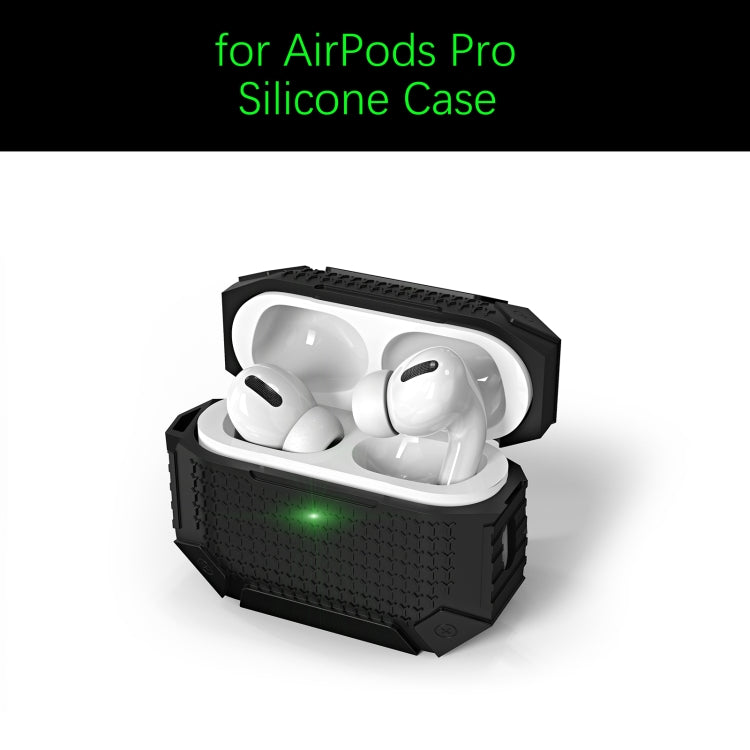 For AirPods Pro 2 Wireless Earphones Shockproof Armor Protective Case(Blue) - For AirPods Pro 2 by buy2fix | Online Shopping UK | buy2fix