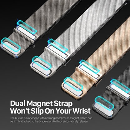 For Apple Watch Series 8 45mm DUX DUCIS Milanese Pro Series Stainless Steel Watch Band(Gold) - Watch Bands by DUX DUCIS | Online Shopping UK | buy2fix