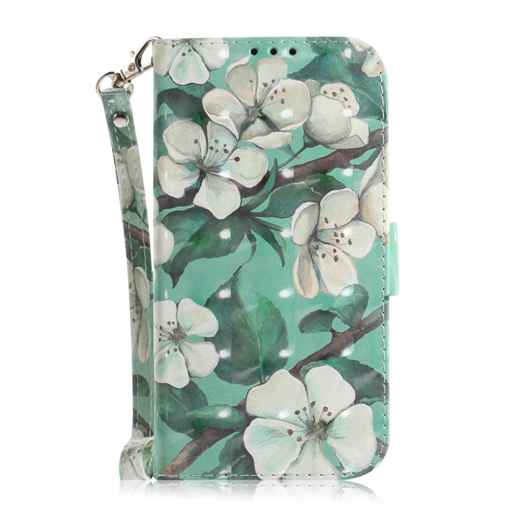 For Google Pixel 9 Pro 3D Colored Horizontal Flip Leather Phone Case(Watercolor Flower) - Google Cases by buy2fix | Online Shopping UK | buy2fix