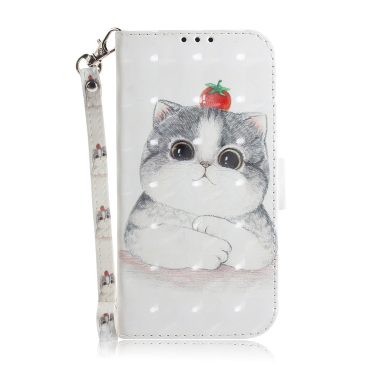 For Google Pixel 9 Pro 3D Colored Horizontal Flip Leather Phone Case(Cute Cat) - Google Cases by buy2fix | Online Shopping UK | buy2fix