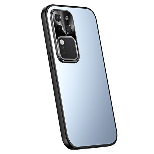 For vivo S18 Pro R-JUST RJ-61 Electroplating Frosted TPU + PC Phone Case(Blue) - S18 Pro Cases by R-JUST | Online Shopping UK | buy2fix