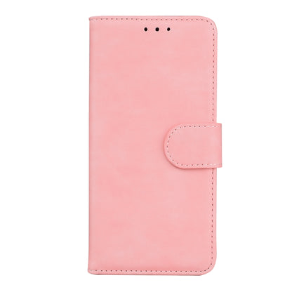 For Google Pixel 9 Skin Feel Pure Color Flip Leather Phone Case(Pink) - Google Cases by buy2fix | Online Shopping UK | buy2fix