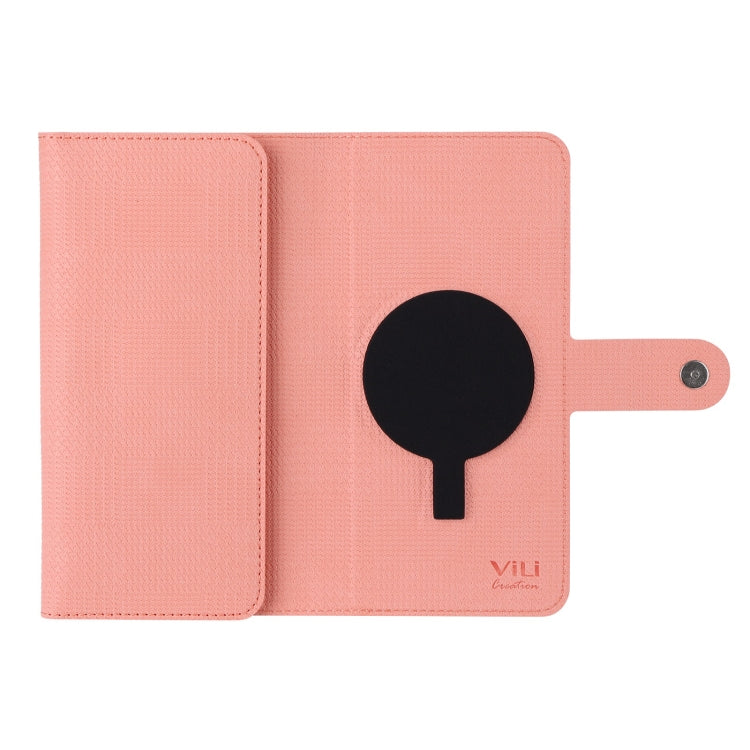 For iPhone 15 Pro ViLi GHA Series Shockproof MagSafe RFID Leather Attraction Horizontal Flip Phone Case(Pink) - iPhone 15 Pro Cases by ViLi | Online Shopping UK | buy2fix