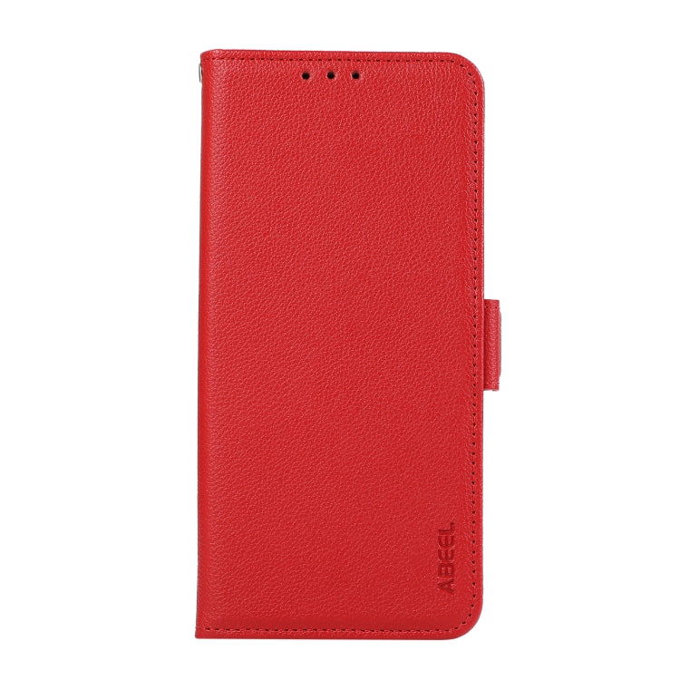 For Samsung Galaxy S23 5G ABEEL Side-Magnetic Litchi Pattern Leather RFID Phone Case(Red) - Galaxy S23 5G Cases by buy2fix | Online Shopping UK | buy2fix