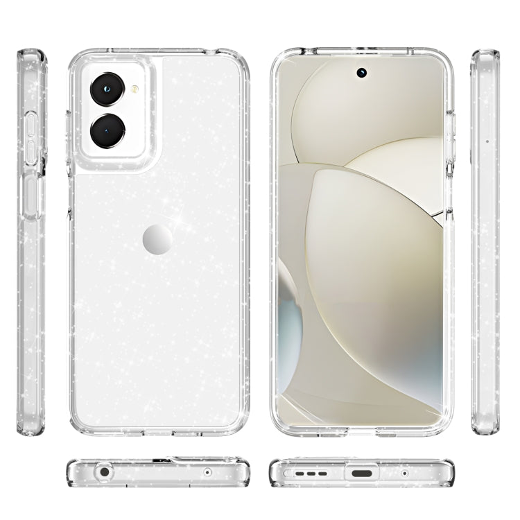 For Motorola Moto G Power 5G 2024 Terminator Style Shockproof Phone Case(Glitter White) - Motorola Cases by buy2fix | Online Shopping UK | buy2fix