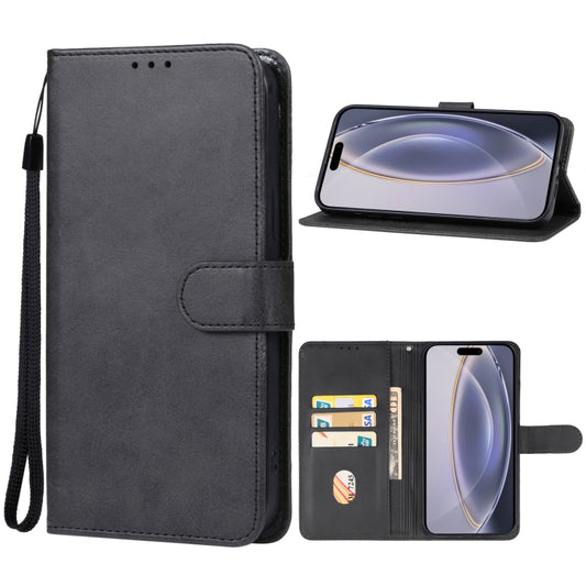 For iPhone 16 Pro Max Leather Phone Case(Black) - iPhone 16 Pro Max Cases by buy2fix | Online Shopping UK | buy2fix