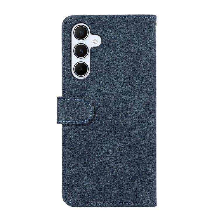 For Samsung Galaxy S23 FE 5G ABEEL Color Block Magnetic RFID Leather Phone Case(Blue-Brown) - Galaxy S23 FE 5G Cases by buy2fix | Online Shopping UK | buy2fix