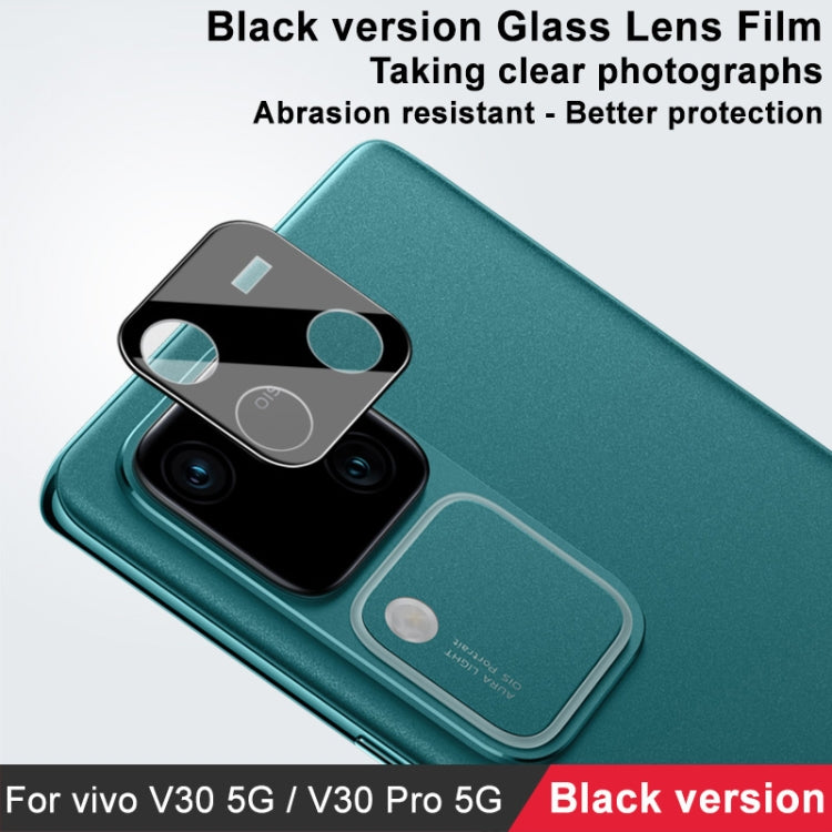 For vivo V30 5G / V30 Pro 5G IMAK Rear Camera Lens Glass Film Black Version - For Vivo by imak | Online Shopping UK | buy2fix