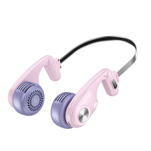 MF086 Hanging Neck Electric Fan(Pink Purple) - Electric Fans by buy2fix | Online Shopping UK | buy2fix