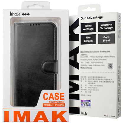 For Samsung Galaxy A55 5G IMAK Count Series Flip Leather Phone Case(Black) - Galaxy Phone Cases by imak | Online Shopping UK | buy2fix