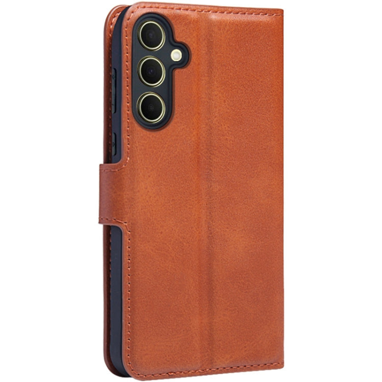 For Samsung Galaxy A55 5G IMAK Count Series Flip Leather Phone Case(Brown) - Galaxy Phone Cases by imak | Online Shopping UK | buy2fix