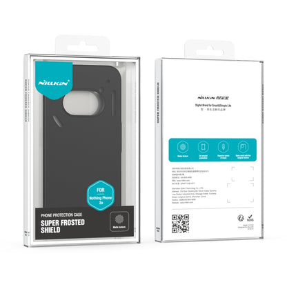 For Nothing Phone 2a NILLKIN Frosted Shield Phone Protective Case(Black) - More Brand by NILLKIN | Online Shopping UK | buy2fix