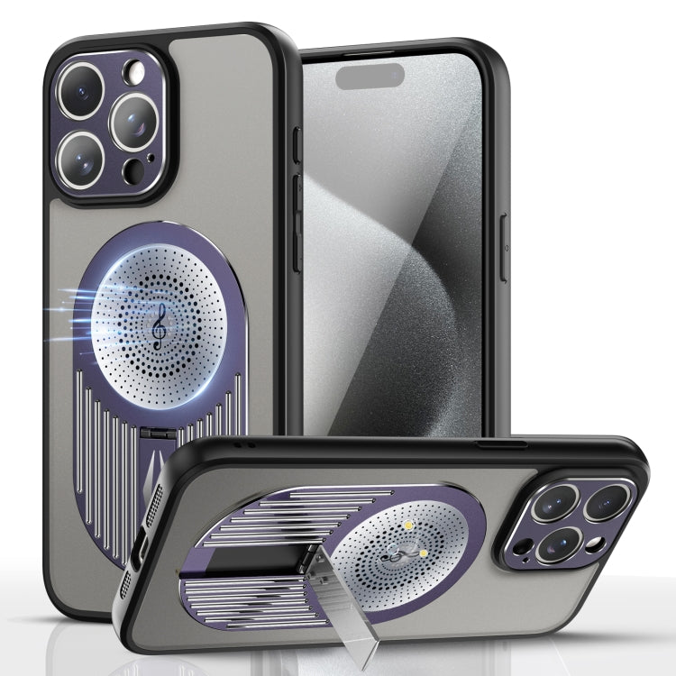 For iPhone 16 Pro Heat Dissipation Aromatherapy Holder Phone Case(Purple) - iPhone 16 Pro Cases by buy2fix | Online Shopping UK | buy2fix