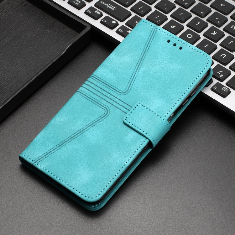 For iPhone 16 Plus Triangle Solid Color Leather Phone Case(Green) - iPhone 16 Plus Cases by buy2fix | Online Shopping UK | buy2fix