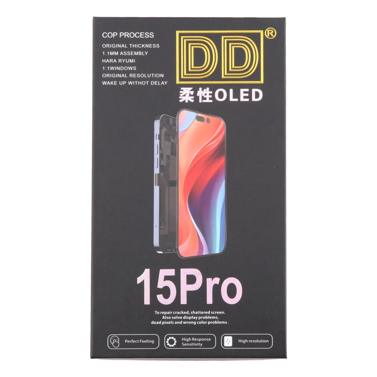 For iPhone 15 Pro Soft DD OLED LCD Screen with Digitizer Full Assembly, Remove IC Need Professional Repair - LCD Related Parts by buy2fix | Online Shopping UK | buy2fix