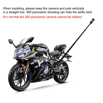 3 in 1 U-Type Mount Selfie Stick Motorcycle Clamps Handlebar Fixed Mount - Holder by buy2fix | Online Shopping UK | buy2fix