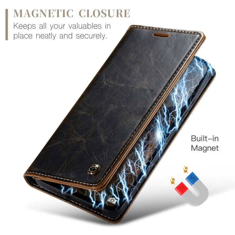 For Xiaomi Redmi Note 13 Pro 5G CaseMe 003 Crazy Horse Texture Flip Leather Phone Case(Coffee) - Xiaomi Cases by CaseMe | Online Shopping UK | buy2fix