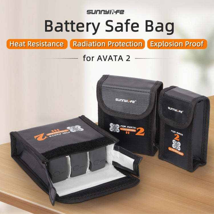 For DJI Avata 2 Sunnylife Battery Explosion-proof Safe Bag Protective Li-Po Safe Bag(For 1pc Battery) -  by Sunnylife | Online Shopping UK | buy2fix