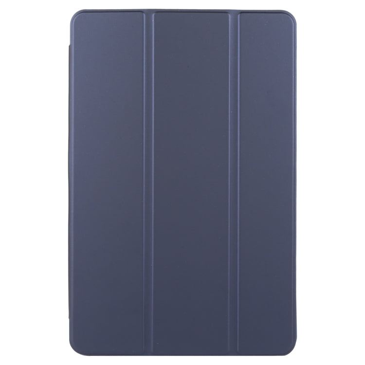 For Huawei MatePad SE 11 2024 Tri-fold Silicone Leather Tablet Case(Dark Blue) - Huawei by buy2fix | Online Shopping UK | buy2fix