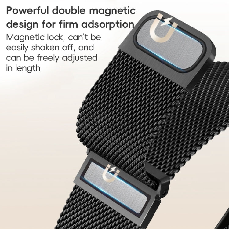 For Apple Watch Series 9 45mm ZGA Milanese Magnetic Metal Watch Band(Silver) - Watch Bands by ZGA | Online Shopping UK | buy2fix