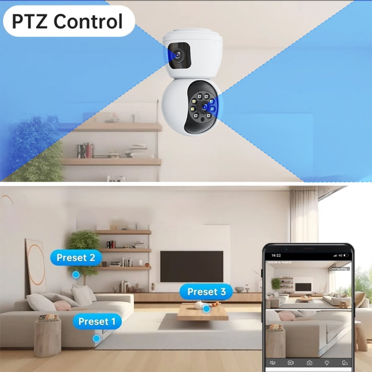 Y6203 4MP Zoom HD Indoor Waterproof Smart WiFi Camera, Specification:US Plug(White) - Wireless Camera by buy2fix | Online Shopping UK | buy2fix
