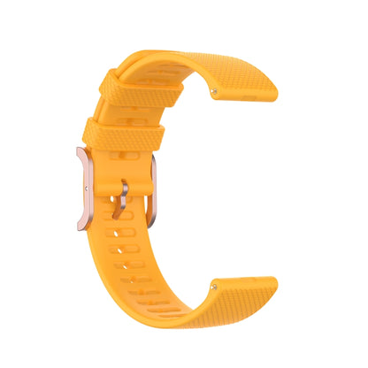 For Polar Ignite 20mm Dot Texture Watch Band(Yellow) -  by buy2fix | Online Shopping UK | buy2fix