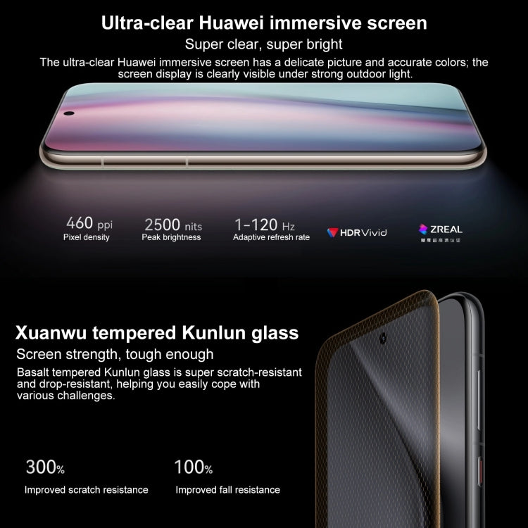 HUAWEI Pura 70 Ultra, 16GB+512GB, Screen Fingerprint Identification, 6.8 inch HarmonyOS 4.2 Kirin 9010 Octa Core up to 2.3GHz, NFC, OTG, Not Support Google Play(Black) - Huawei Mate & P by Huawei | Online Shopping UK | buy2fix