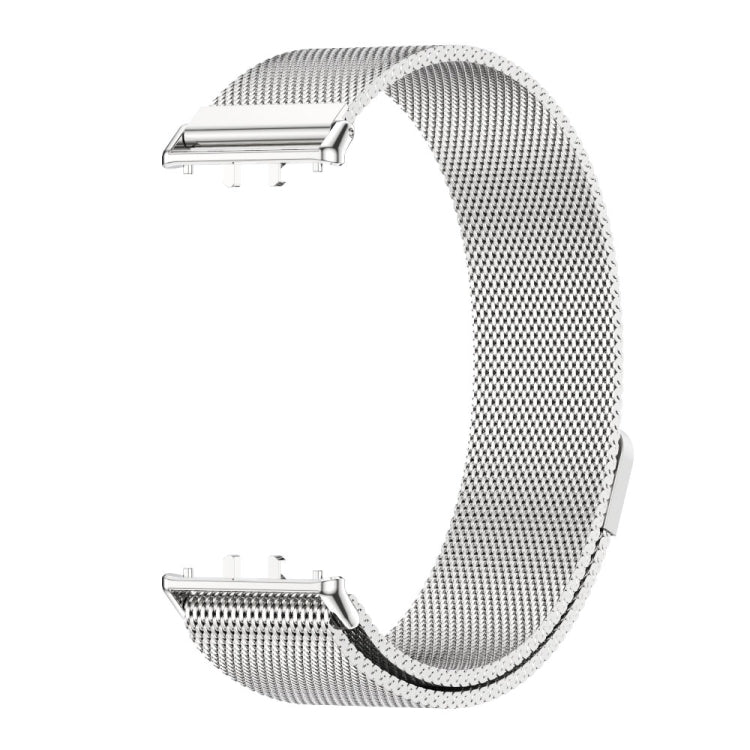 For Samsung Galaxy Fit 3 Mijobs Milan Magnetic Metal Watch Band(Silver) - Watch Bands by MIJOBS | Online Shopping UK | buy2fix