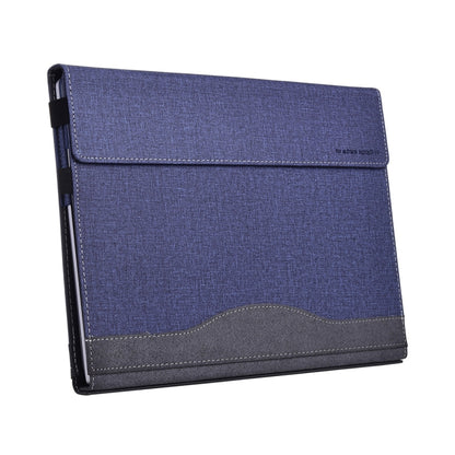 For Lenovo ThinkPad X1 Carbon 14 Gen 6 Cloth Texture Laptop Leather Protective Case(Deep Blue) - Other by buy2fix | Online Shopping UK | buy2fix